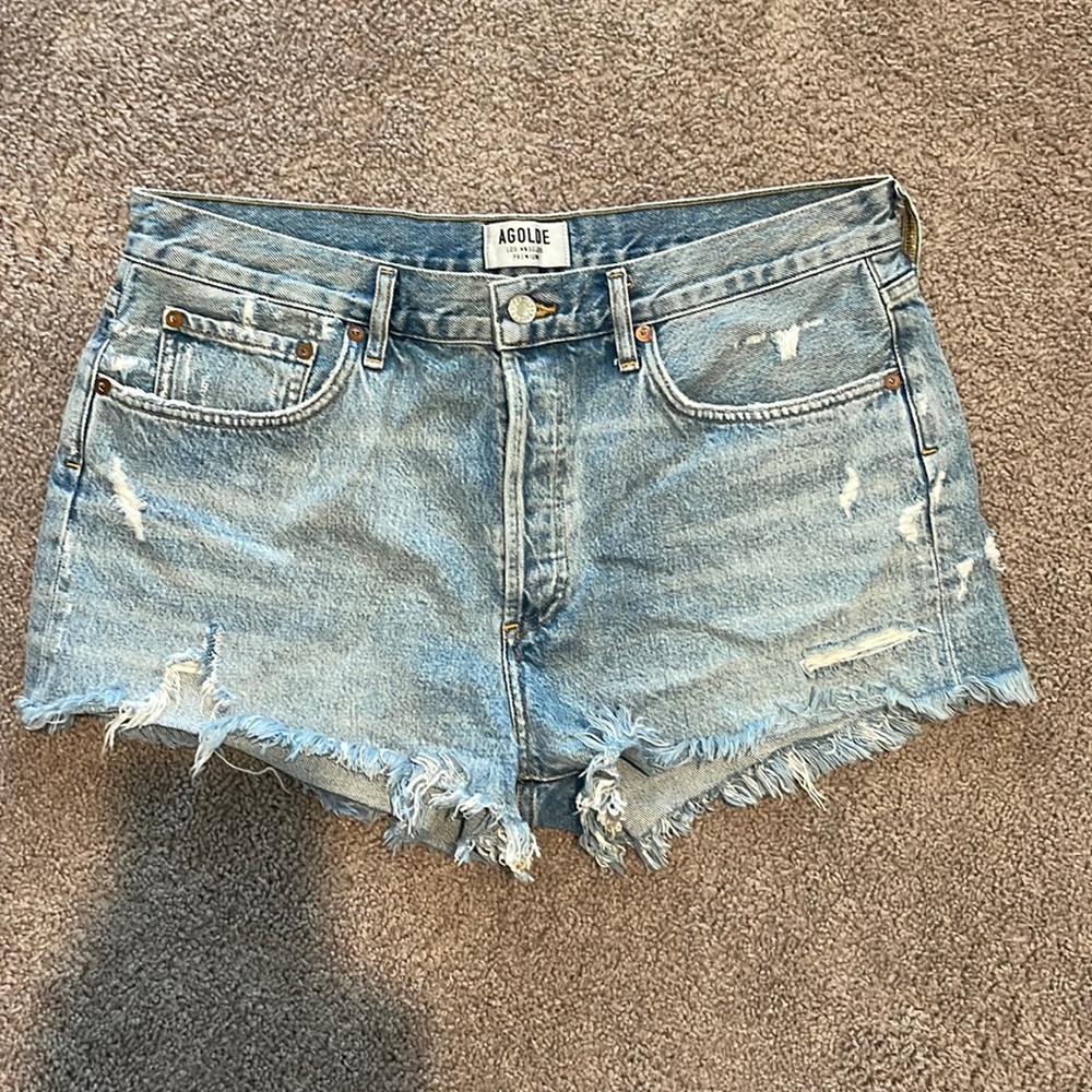 Agolde Parker Loose Vintage Shorts in Swapmeet